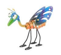 LjwZekyrnt Decoración de saltamontes de metal para jardín, hecha a mano, decoración exterior para césped