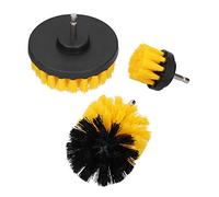 LjwZekyrnt Juego de accesorios para cepillo de taladro, cepillo limpiador eléctrico de pelo de nailon, herramienta de limpieza de azulejos de piso, amarillo