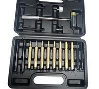 LjwZekyrnt Juego de punzones de rodillo, martillo de doble cara, mantenimiento de acero de latón