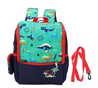 LjwZekyrnt Mochila antipérdida para niños pequeños Mochila para jardín de Infantes de Viaje Preescolar para niños con Correa de Seguridad (Verde)