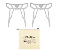 LjwZekyrnt Trípode para Fogata para Cocinar Soporte para Fogata al Aire Libre de Acero Inoxidable Trípode para Fuego Abierto Desmontable