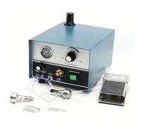 LJXFYSD 60 W Máquina de Grabado Neumática de Doble Cara con Pedal de pie