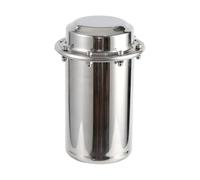 Ljxquisite Cápsula del tiempo de acero inoxidable - Recipiente con cierre para el futuro, recipiente de tiempo para enterrar, resistente al agua, resistente a la corrosión y a los golpes (versión