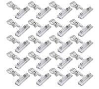 LJY 20 Pcs Clips de Porte-Prix (10,5 cm), Support d'Étiquettes Rotatif pour Vente et Commerce, Pince d'Affichage Transparente pour Magasin, Marché et Étiquetage (4,13 in)