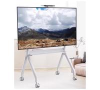 LjyAeono Carro Móvil Motorizado de Alta Resistencia para TV, Soporte Elevador Eléctrico para Televisores de Pantalla Plana o Curva o Pizarras Inteligentes White-B