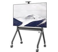 LjyAeono Carro Móvil Motorizado de Alta Resistencia para TV, Soporte Elevador Eléctrico para Televisores de Pantalla Plana o Curva o Pizarras Inteligentes Black-A