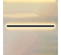 LJYKBFL Aplique de Pared LED Minimalista de 120 cm - Aplique Lineal Regulable para Pasillo, Dormitorio y Sala de Estar - Lámpara de Techo empotrada Moderna en Negro