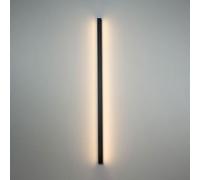 LJYKBFL Aplique de Pared Lineal Negro, lámpara LED de Pared de Tira Larga, Aplique Minimalista con cableado para Sala de Estar, Dormitorio, Pasillo, luz Neutra XL.