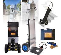 LJYKBFL Carretilla eléctrica para Subir escaleras de 1200 W, Resistente, para Mover Carga de 400 kg (882 LB), a batería (48 V/36 Ah), Ideal para mudanzas de almacén y Subida y Bajada de escaleras.