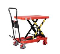 LJYKBFL Carretilla elevadora Manual Plataforma para automóvil Elevador móvil pequeño Carro de Plataforma Tipo Tijera Elevación hidráulica Manual Mesa elevadora (Mediana)
