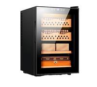 LJYKBFL Humidor eléctrico Counts para Puros con Control de Humedad y Temperatura, higrómetro Digital, Madera de Cedro español, Ideal para Regalar a Hombres (50 L - 300 Puros).