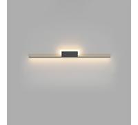 LJYKBFL Lámparas de Pared LED para decoración de Interiores: Apliques Negros Ajustables de 3000K/4000K/4500K, 80 cm de Largo, Ideales para pasillos, Salones y dormitorios.