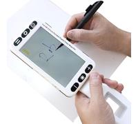 LJYKBFL Lupa Digital portátil | Ayuda electrónica de Lectura de Mano con Zoom de 2X a 48X y Pantalla LCD para Personas Mayores con Baja visión