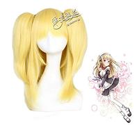 LJYNB Anime Boku Wa Tomodachi Ga Sukunai Hair Hasegawa Kobato Cosplay peluca con 60cm Golden Ponytails Halloween Cosplay pelucas + gorro de peluca