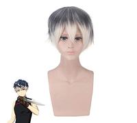 LJYNB Anime RE: Vale Momo Cosplay Peluca Corta Pelucas de pelo sintético resistentes al calor pelucas + Gorro de peluca