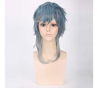 LJYNB Gradiente de pelo corto Lolita fiesta peluca de pelo sintético Vogue Sexy hombre Cosplay Anime pelucas + gorro de peluca gratis