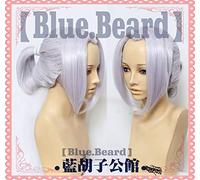LJYNB La heroica leyenda de Arslan Arslan Cosplay pelucas de fibra de alta temperatura pelo sintético lavanda pelo con cola de caballo + red para el pelo gratis