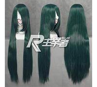 LJYNB Pelucas de Cosplay Haruka Hachiyou Shou Abeno Yasuaki, peluca de disfraz de Anime de pelo largo y recto verde + redecilla para el pelo