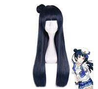 LJYNB Tsushima Yoshiko peluca Love Live Sunshine Cosplay peluca azul pelo sintético LoveLive Sunshine Cosplay Tsushima Yoshiko