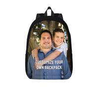 LJYTMZ Generisch Mochila infantil personalizada, Agrega tu texto/imagen/foto o logo, mochila impermeable para guardería/escuela primaria/adolescentes, viajes guardería y actividades