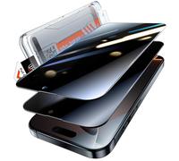 LK 2 Piezas Anti-Peep Protector de pantalla para iPhone 13/13 Pro, iPhone 14, Anti-Peep [Pantalla Completa] Vidrio Protector Auto-Montable [Premium 9H Dureza] Resistente a Golpes y Arañazos