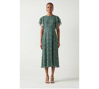 LK Bennett Agnes Ribbon Midi Dress Blue Talla: 12 | Vestidos Midi Outlet | Mujer | Azul