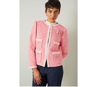 LK Bennett Charlie Tweed Jacket Pink/cream Talla: 8 | Chaquetas Outlet | Mujer | Rosa