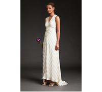 LK Bennett Colette Cream Maxi Dress Cream Talla: 12 | Vestidos Maxi Outlet | Mujer | Blanco