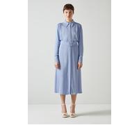 LK Bennett Dr Kate Crepe Shirtdress Light Blue Talla: 34 | Blusón Outlet | Mujer | Azul