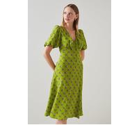 LK Bennett Edeline Midi Dress Lime Talla: 10 | Vestidos Midi Outlet | Mujer | Verde