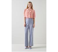 LK Bennett Ensor Striped Button-down Shirt Rose/cream Talla: 18 | Blusas Outlet | Mujer | Rosa