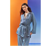 LK Bennett Lucia - Robe Navy Multicolor Talla: L | Albornoces Outlet | Mujer | Azul