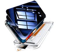 LK Pantalla de privacidad Vidrio de protección del tanque para iPhone 17 Pro/iPhone 17 pantalla de privacidad [pantalla completa] Instalación automática Vidrio protector [9H Dureza superior], 2 piezas