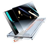 LK para Samsung Galaxy S25 Ultra Protector de pantalla de vidrio templado, [Instalación automática] Película protectora de privacidad [dureza TOP 9H] Resistente a golpes y arañazos, sin burbujas ni