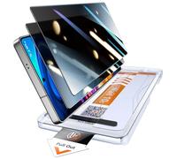 LK Protector de pantalla de privacidad para Samsung Galaxy S25 Ultra, [instalación automática] Privacy Protector de pantalla [dureza 9H superior] Resistente a los golpes, antiarañazos y antiburbujas y