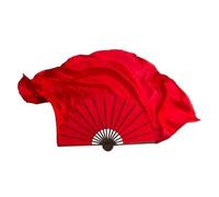 LKAMCBZMF Abanicos de Seda para Danza del Vientre, Velos de Seda for Danza del Vientre, 2 Piezas, Multicolor, Doble Cara, Extra Largos(Color 11,1pcs Right 1pcs Left)