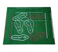 LKAMCBZMF Esterilla de práctica de Golf con Base de Goma Res Foldable Golf Hitting Mat Indoor Outdoor Portable PP Turf 5mm Foam No Installation Required