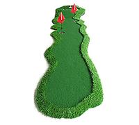 LKAMCBZMF Esterilla de práctica de Golf con Base de Goma Res Golf Putting Mat with Golf Clubs Artificial Grass Foldable 0.7x3.6m For Home Office Outdoor(Style 2)