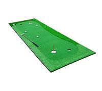 LKAMCBZMF Esterilla de práctica de Golf con Base de Goma Res Portable Golf Putting Green 4 Holes Indoor Outdoor Practice Mat EVA Base Simulation Grass