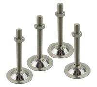 LKAMCBZMF Niveladores de Muebles Pies, 4 Copas De Pie Ajustables con Base 38 Mm M8/M10 X 60-100(M10X80MM)