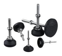 LKAMCBZMF Niveladores de Muebles Pies, Pies Niveladores De Patas Torno Ajustables, Rosca M5-M12 40mm Diámetro, 8 Uds(D40xm6x60mm)