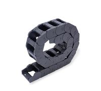 LKAMCBZMF Portacables flexible con cadena de arrastre, Cadena portacables de 1 metro J25Q..S, tipo puente, abierta por ambos lados, varios tamaños(100mm,25x57mm-FJT)