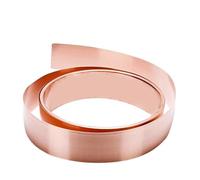 LKAMCBZMF Rollos de Cobre Suave y Puro, 99.9% Pure Copper Sheet Roll High Purity CU Metal Foil 0.15-0.2mm Thick 7-30mm Width Multiple Sizes(0.15x30mmx5meter)