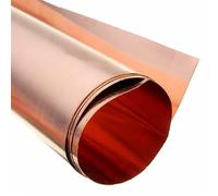 LKAMCBZMF Rollos de Cobre Suave y Puro, Copper Metal Sheet Thickness 0.3-0.6mm Size 20-100x1000mm(Thickness 0.6mm,50x1000mm)