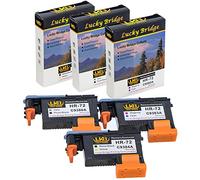 LKB 1 juego de cabezales de impresión remanufacturados HP72 C9380A C9383A C9384A con chips actualizados compatibles con HP Designjet T610 T620 T770 T790 T1100 T1120 1200 T1300 T2300 (1 juego de 1 MK/Y