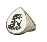 LKBEADS Anillo de Cleopatra en forma de pera | Plata de ley 925 bañada en plata | Joyería de regalo, anillo de sello de estilo vintage, joyería hipoalergénica hecha a mano. |LK_PDR_01755_7