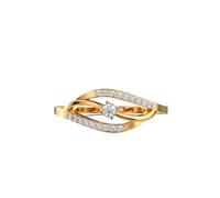 LKBEADS Anillo de plata de ley 925 con diseño de ojo de espectador | chapado en oro | con moissanita, anillo redondo de lujo hecho a mano para mujer | LKJR_0066