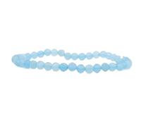 LKBEADS Calcedonia azul natural de 4 mm | Piedra redonda facetada | Piedra de color azul | Pulsera elástica energética | Pulsera curativa | Joyería hecha a mano | LK_WOSB_00920_8
