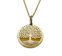 LKBEADS Collar con colgante del Árbol de la Vida de 25 mm |LK_NLC_00817 | Amuleto de poder animal colgante buena suerte tótem talismán joyería naturaleza alma meditación con 18 pulgadas