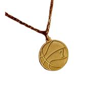 LKBEADS Collar de plata de ley 925 de 22 mm | Cadena de 45 cm | Colgante de mago «I'm a Catch» | Joyería de fantasía | Mágico | Charm personalizable | Accesorio único | Baño de oro | L_01665